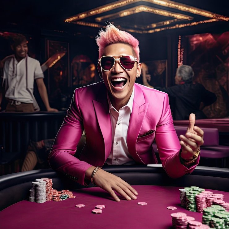 Bandar Poker live table with multiple players and dealer on big777win